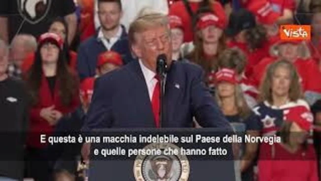 Trump: Usa avrebbero dovuto ricevere Nobel Pace, una macchia sulla Norvegia. Non dimenticheremo