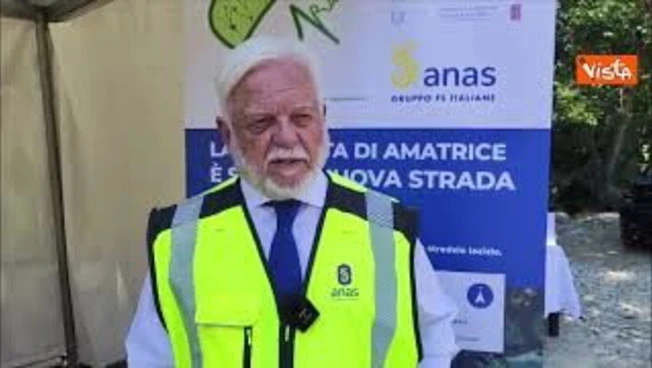 Gemme (Anas) a cantiere Statale Picente ad Amatrice: Impegno per rilancio territorio dopo sisma 2016