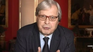 L'Aria che tira, Sgarbi su Berlusconi: "Putin? Lo ho convinto io"