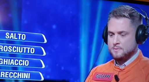 L'Eredità, "come gli è venuto in mente?": Giuseppe alla ghigliottina, scoppia il caos