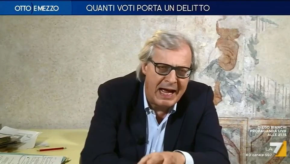 Otto e mezzo, Sgarbi sulle regionali in Umbria: "Catastrofe Pd-M5s, quanto prenderà Salvini". Cifre mai viste