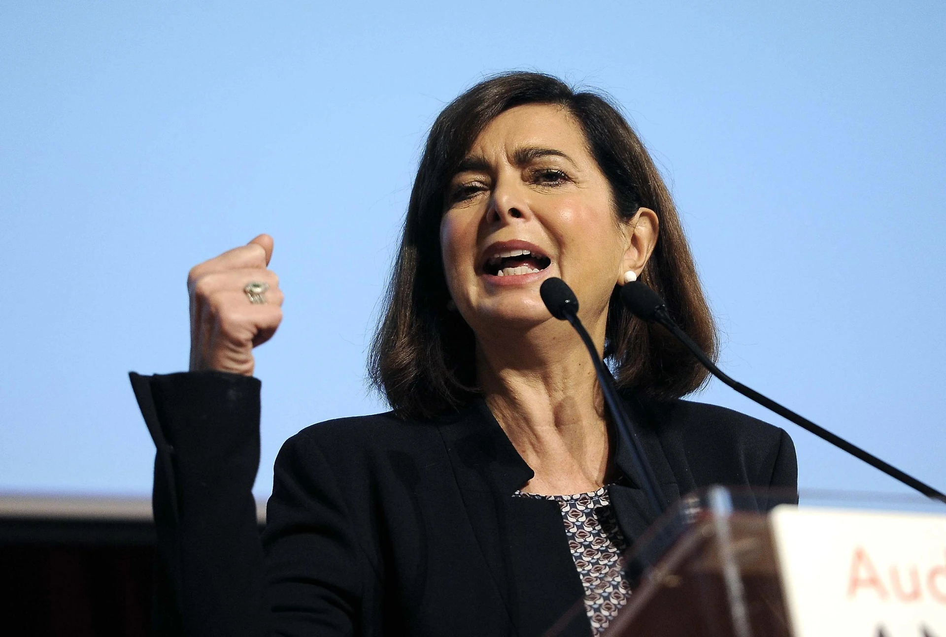 Boldrini, la sinistra gode e gli italiani piangono Cosa ha detto sul palco: vuole rovinarci