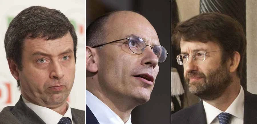 Orlando, Letta e Franceschini