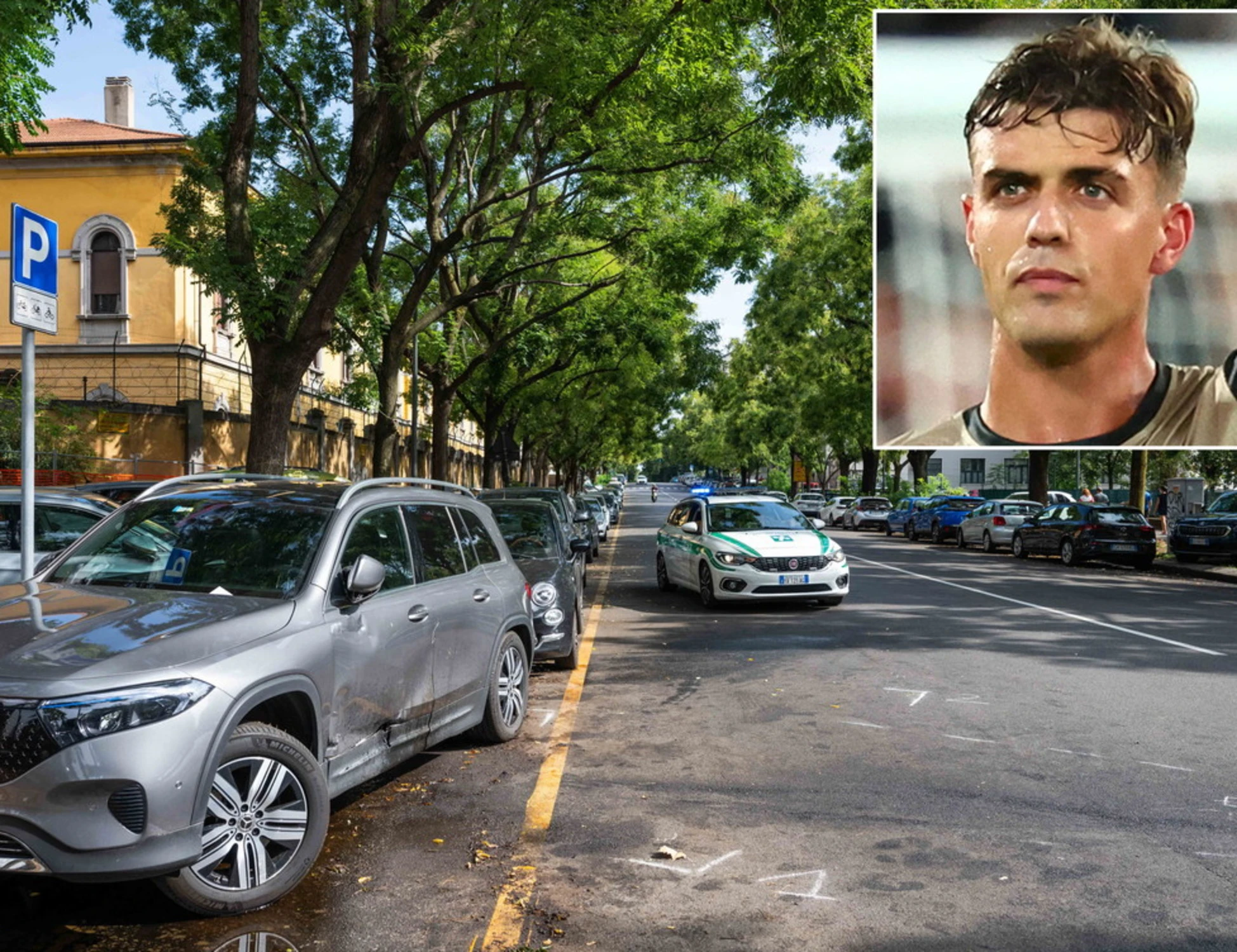 Daniel Maldini positivo all'etilometro, ritirata la patente dopo l'incidente