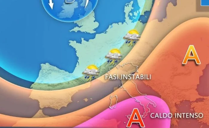 Meteo, settimana folle: nubifragi e temperature record, dove si arriva a 43°