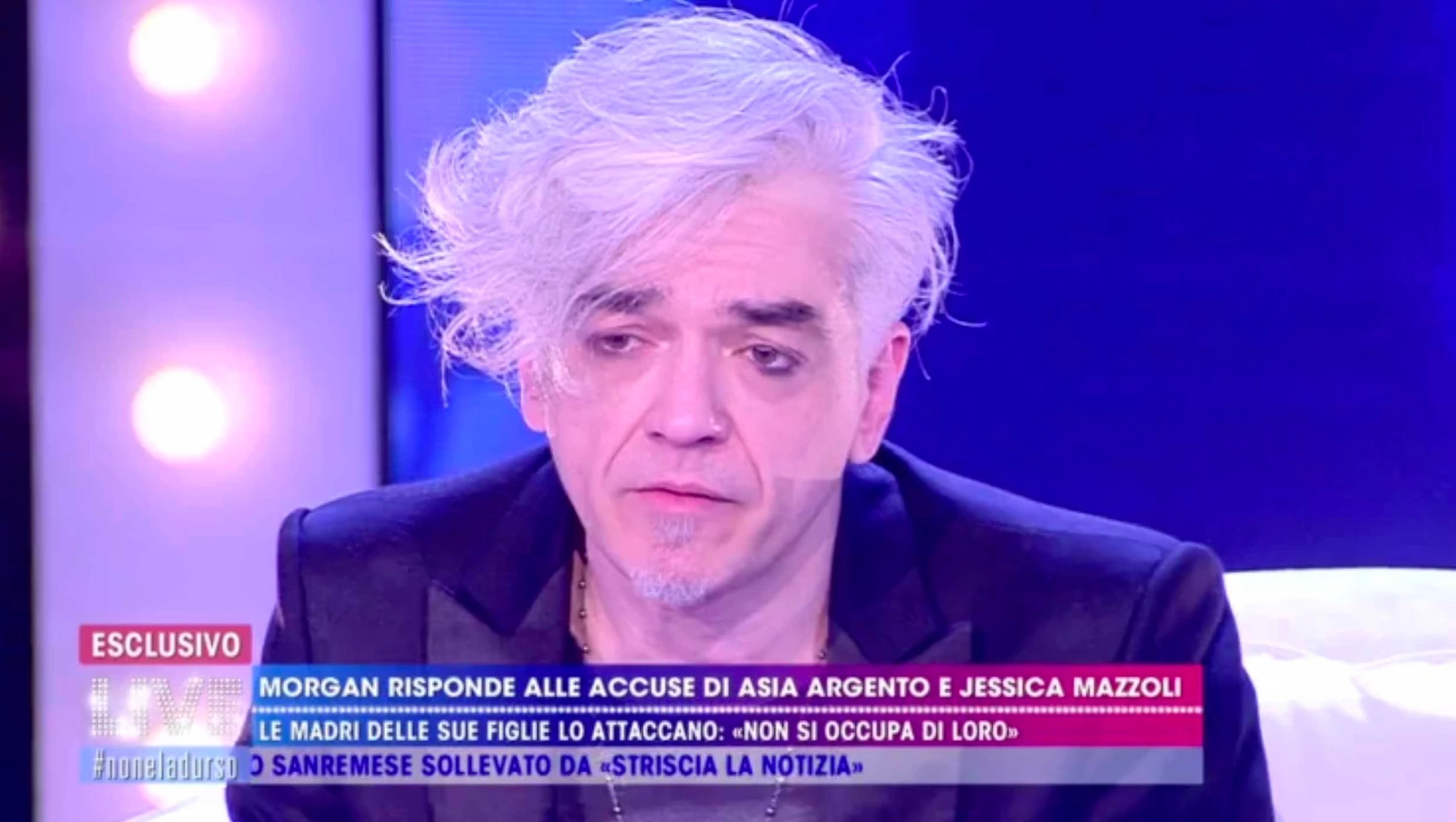 Live-Non è la D'Urso, torna in studio Morgan: sotto assedio, ecco perché si rischia il caos