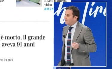 L'aria che tira, "Gino Paoli è morto": annuncio di Parenzo, un urlo in studio