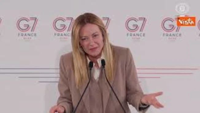 Meloni al G7: Con Trump rapporto immutato, abbiamo carattere forte