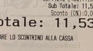 Scontrino, "contributo gas": la foto fa il giro d'Italia