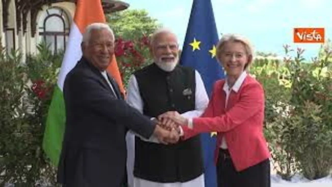 I leader Ue von der Leyen e Costa incontrano premier indiano Modi al G7 per un bilaterale