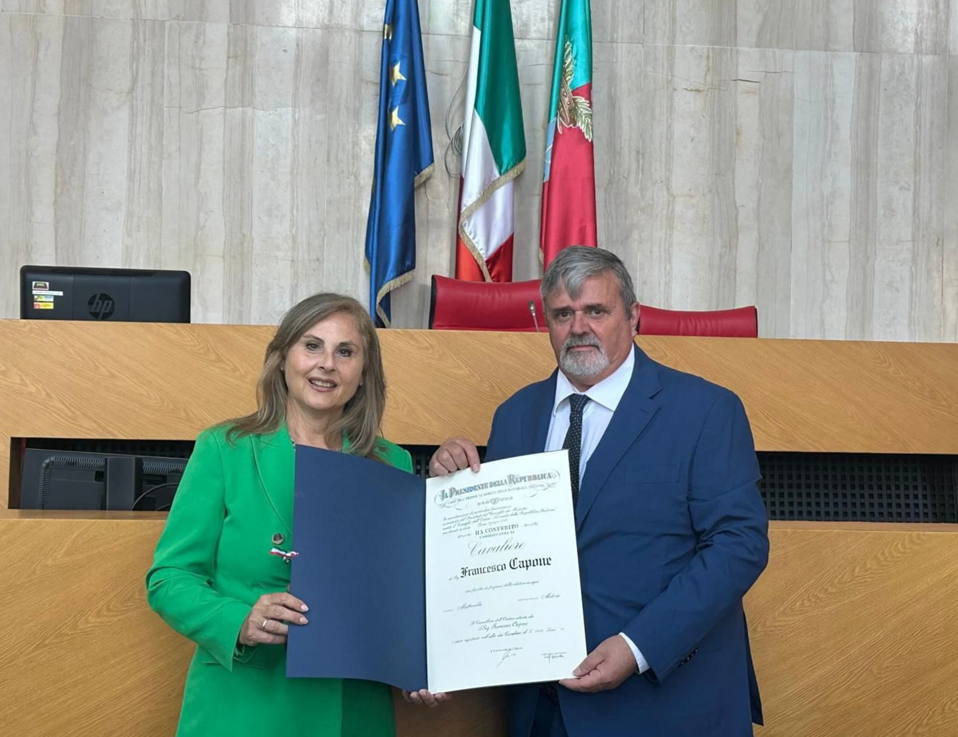 Paolo Capone, Leader UGL, nominato Cavaliere della Repubblica Italiana