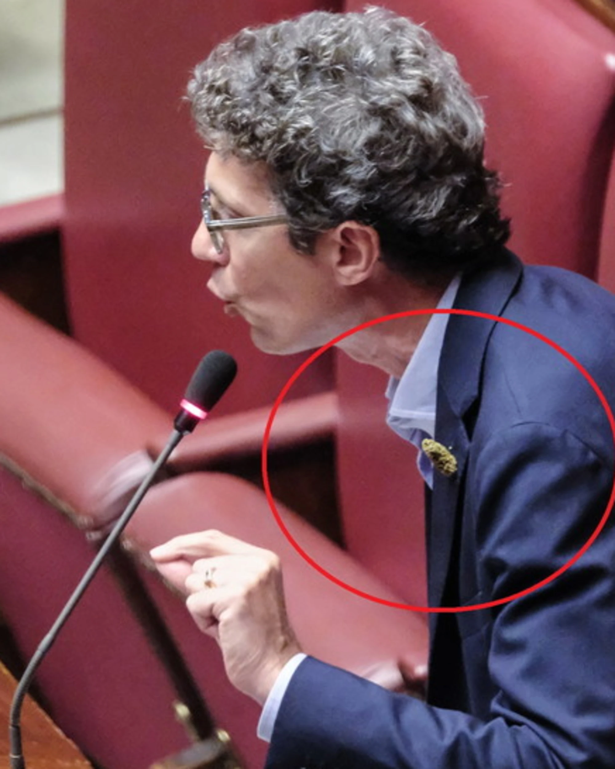 Riccardo Magi, l'ultima carnevalata: cosa spunta sulla giacca in aula