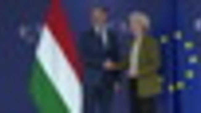 Il neoeletto premier ungherese Magyar a Bruxelles da Von der Leyen