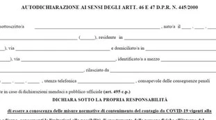 Coronavirus, ecco la nuova autocertificazione per il coprifuoco: ecco come compilarla