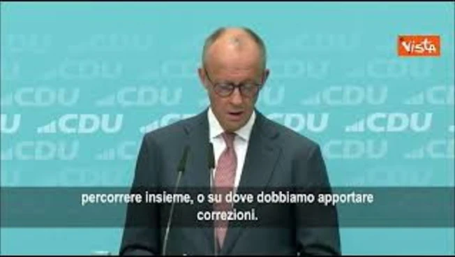 Merz: Persi i contatti con parte della popolazione, ma avanti con la coalizione