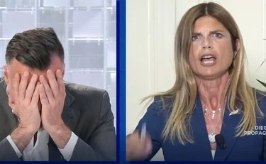 L'aria che tira, rissa tra Zan e Laura Ravetto: "Discriminatorio!", "Putt***"