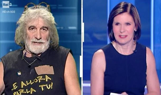 Mauro Corona e Bianca Berlinguer,una coppia perfetta: "Lui comico e lei rigidona", il commento di Aldo Grasso