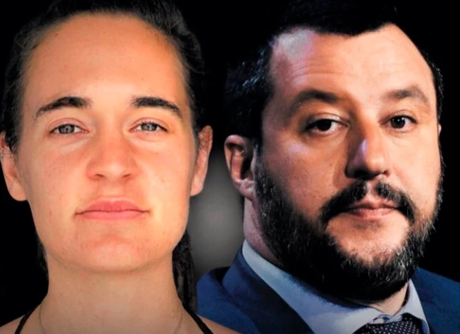 Sea Watch 3, la prima pagina dell'Espresso: esalta Carola Rackete, insulta Matteo Salvini