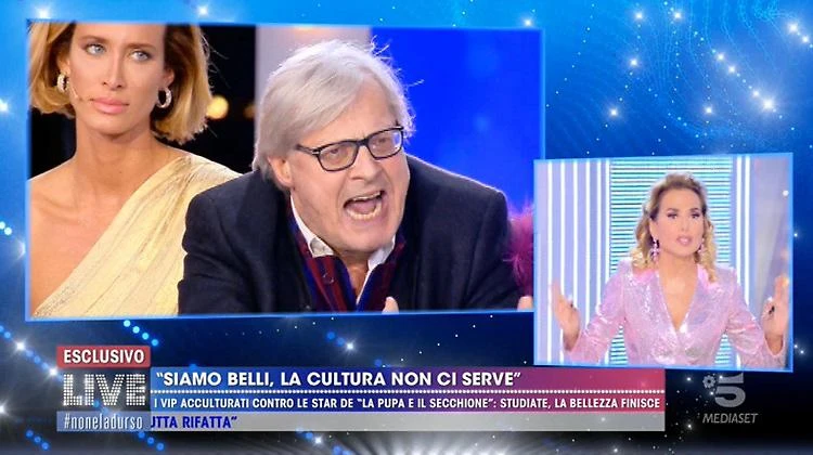 Sgarbi epurato da Mediaset: "Se vogliono la guerra, guerra sia. Di cosa vorrei discutere con la D'Urso"