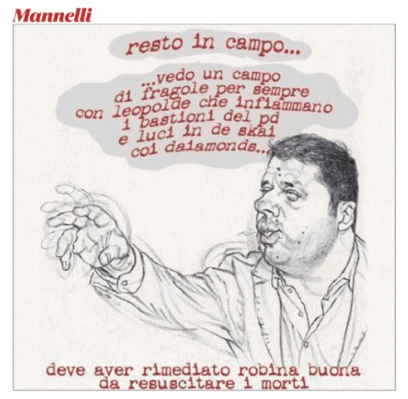 Marco Travaglio, sul Fatto Quotidiano la vignetta vergognosa contro il tossico Matteo Renzi