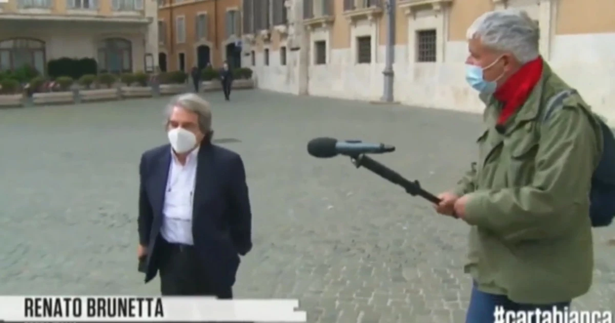 CartaBianca, Renato Brunetta fuori controllo con Enrico Lucci: cosa ripete per 29 volte consecutive