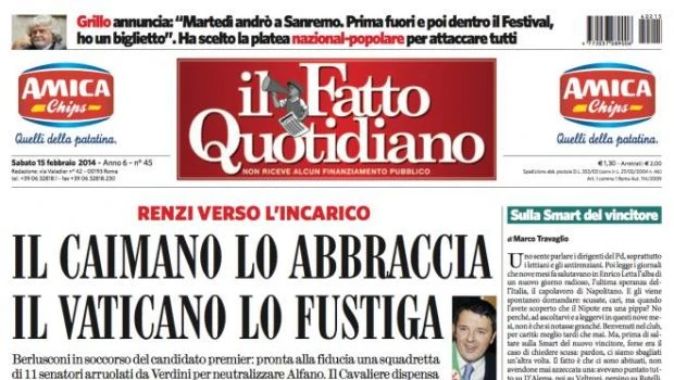 Il Fatto Quotidiano diventa cattolico