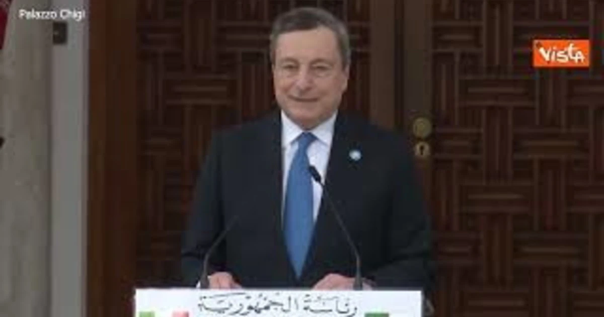 Mario Draghi, il lapsus: "I rapporti tra Italia e Argentina...", imbarazzo in Algeria