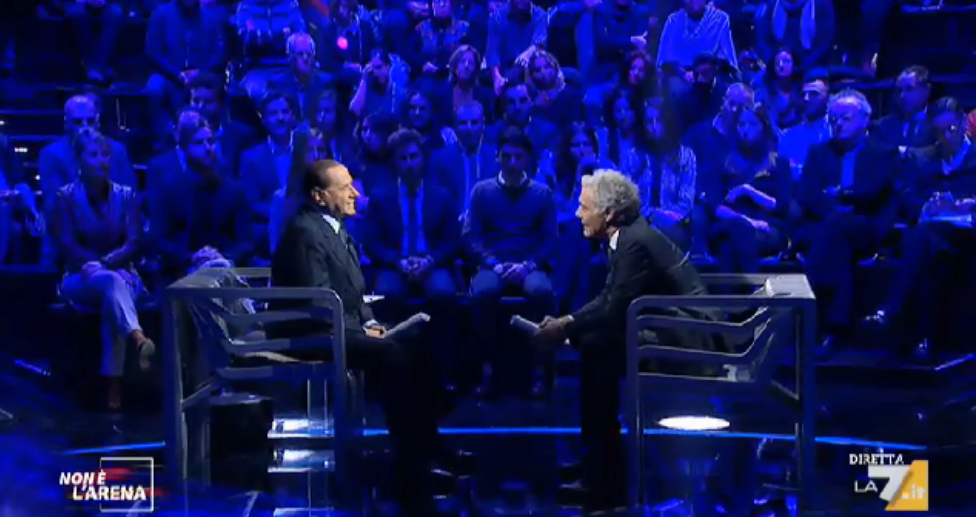 Silvio Berlusconi da Massimo Giletti: "Schifo i professionisti della politica"