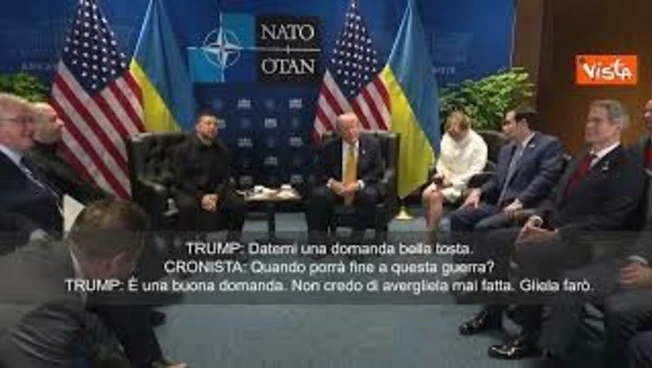 Trump indica Zelensky e chiede a cronisti: Avete domande per Putin? Dopo lo chiamo e gliele giro SOT
