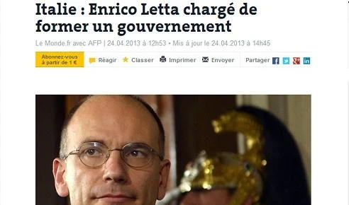 La stampa estera dà la fiducia a Letta: "Un compromesso accettabile"