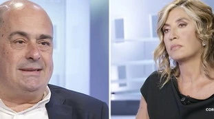 L'aria che tira, Nicola Zingaretti entra in studio e Myrta Merlino lo massacra: "Devo fare una scenata. Non solo ci hai messo un anno...", il gelo