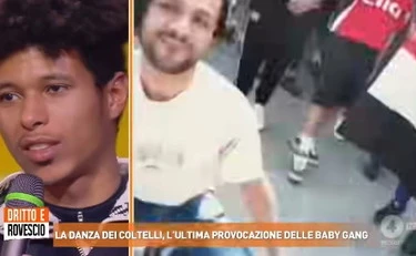 Dritto e Rovescio, la minaccia del maranza: danza del coltello (a volto coperto)