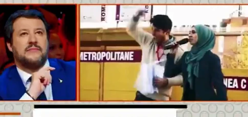 Matteo Salvini replica a Nibras: "E allora? Io sono figlio di Ettore e Silvana, spero di non dare fastidio"