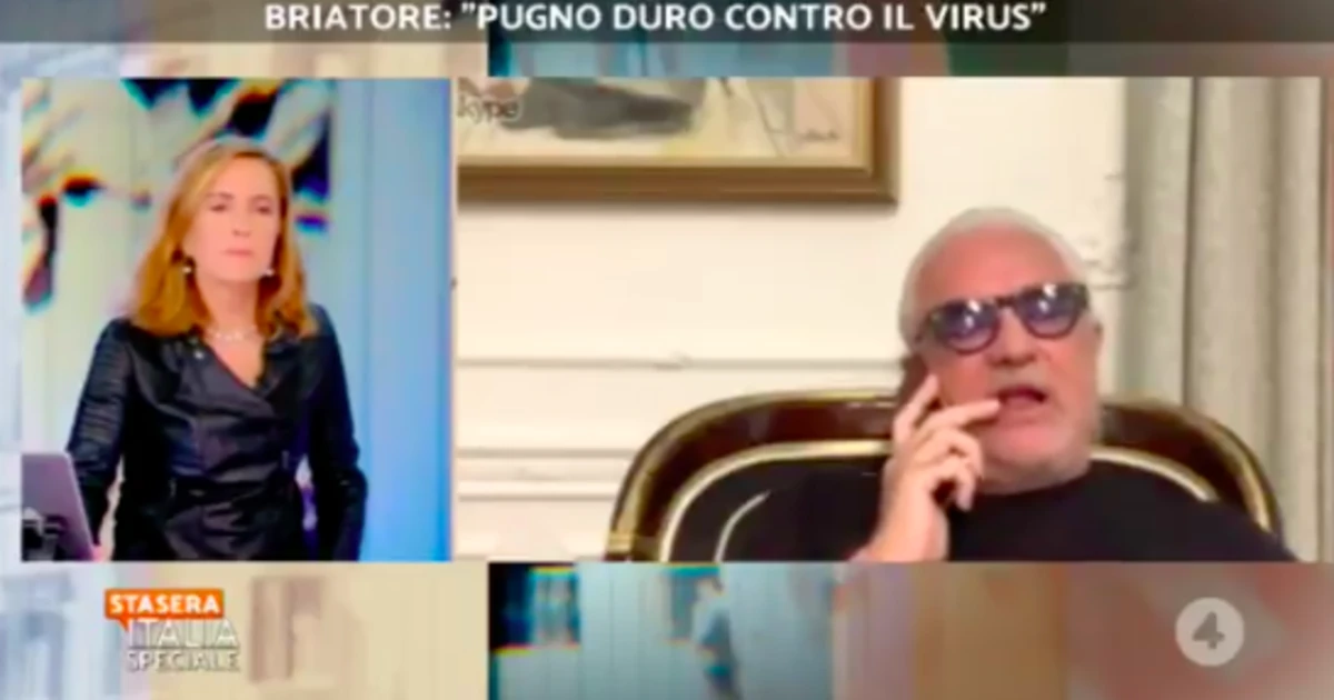 Flavio Briatore a Stasera Italia, gli effetti del coronavirus: "Per me l'Europa è finita qui, mandiamola a quel paese"