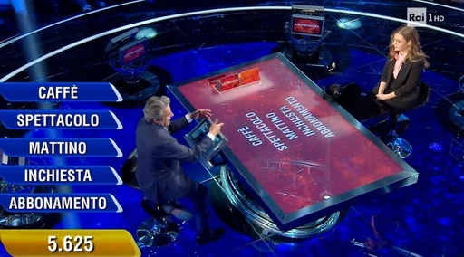 L'eredità,la campionessa cade. Insinna: "Ricorderemo"