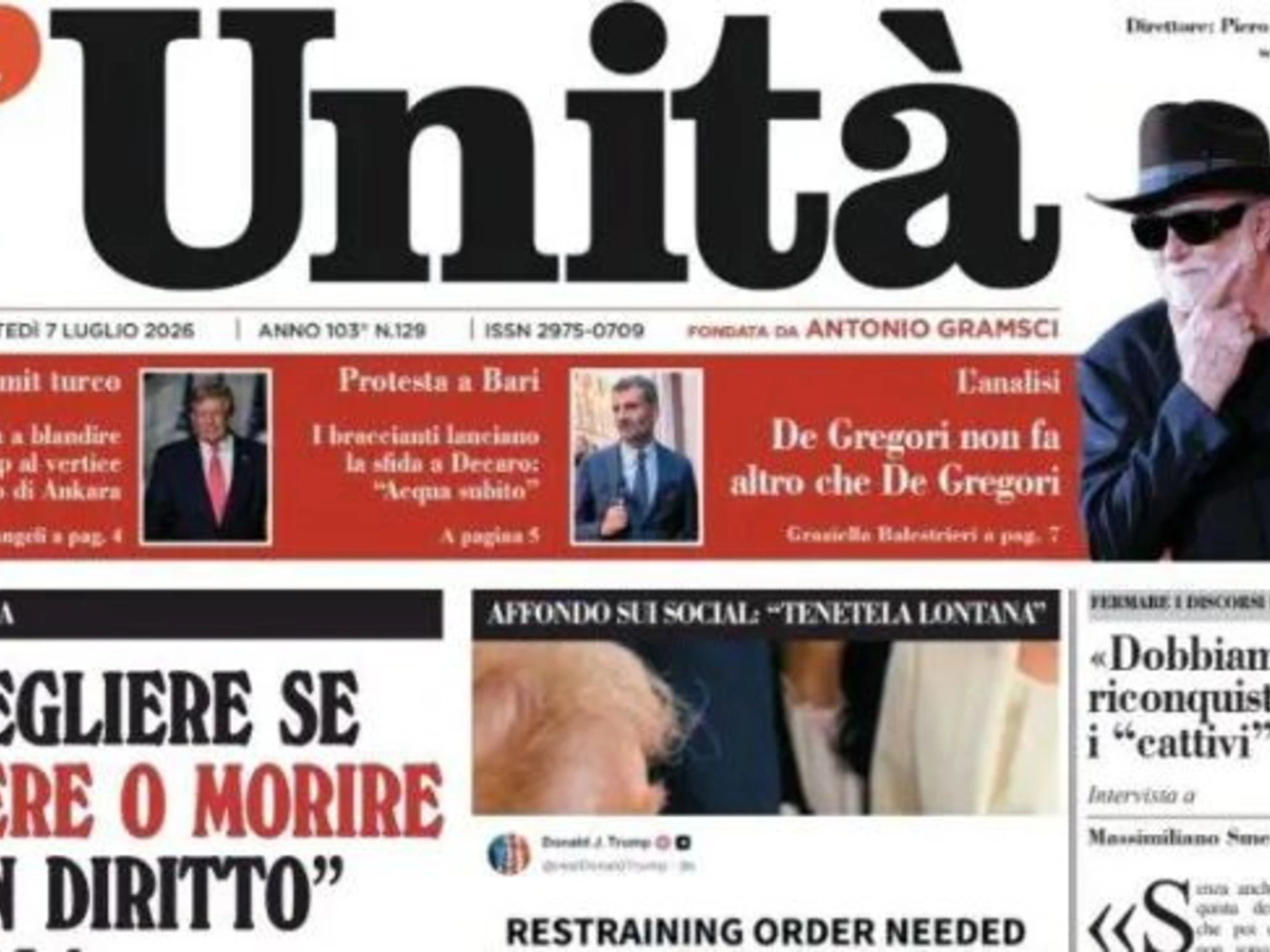 L'Unità, interrotte le pubblicazioni: esplode lo scontro col Pd