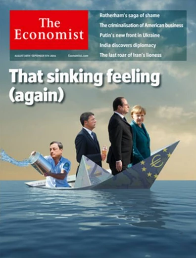 Matteo Renzi sulla copertina dell'Economist con un gelato in mano