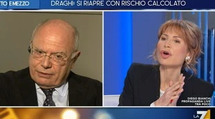 Otto e mezzo, Massimo Galli "sconsolato": "Vi ricordate cosa dicevamo l'anno scorso?". Lilli Gruber sconcertata