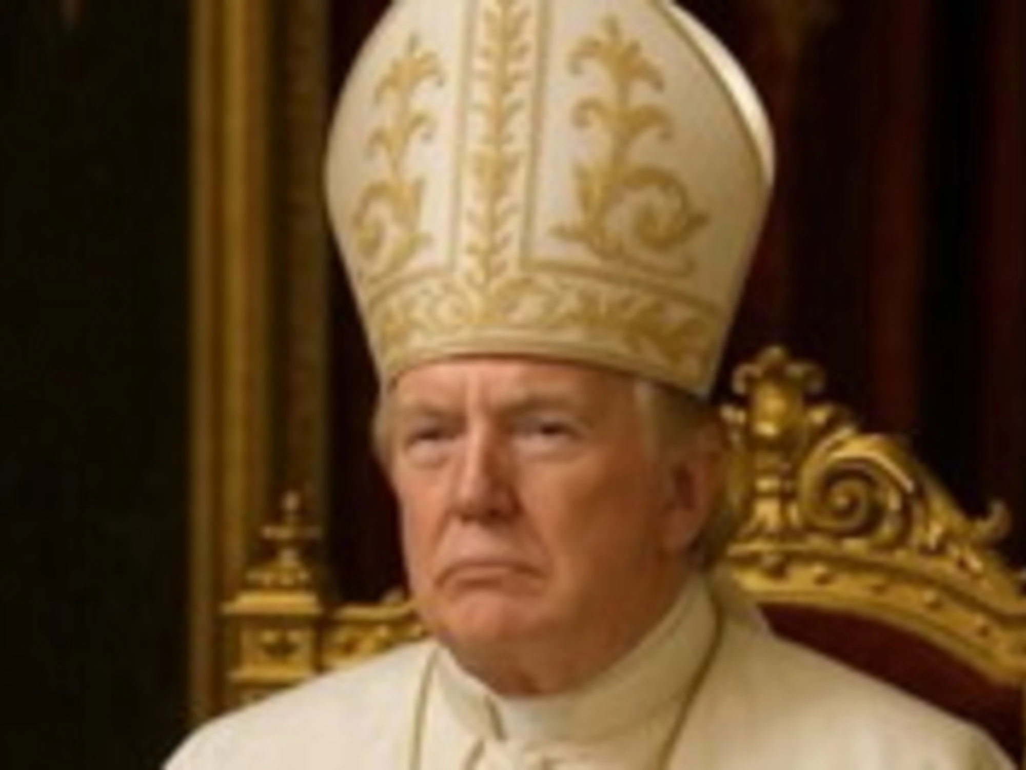 Donald Trump sconvolgente: la foto vestito da Papa rilanciata dalla Casa Bianca