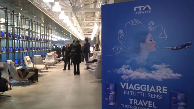 ITA Airways rinnova l'Hangar Lounge di Roma Fiumicino