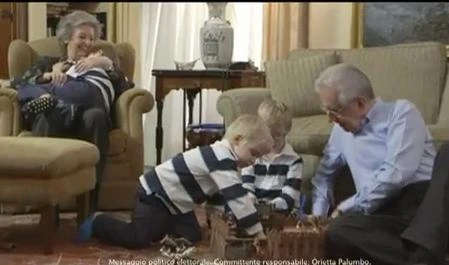 Monti e il "partito dei nipotini"Il Prof fa il nonno a tempo pienoma gli italiani non credono alle favole