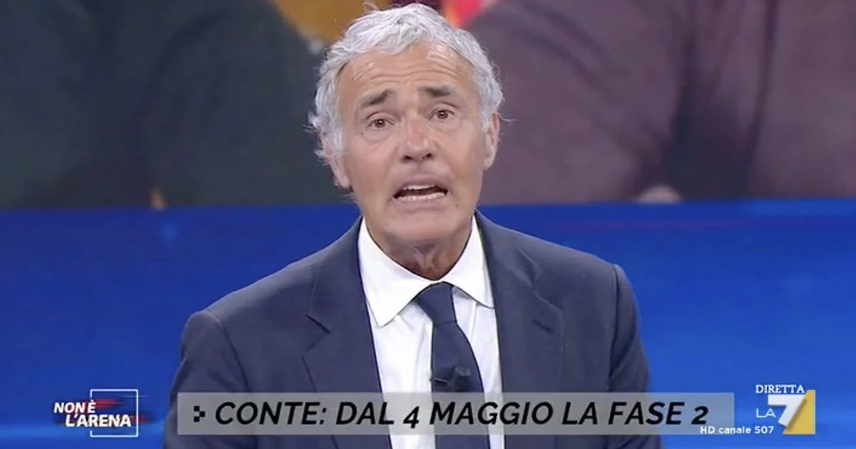 Non è l'arena, Massimo Giletti sulla fase 2: "Il virus dell'economia farà disastri", solo Conte non lo capisce