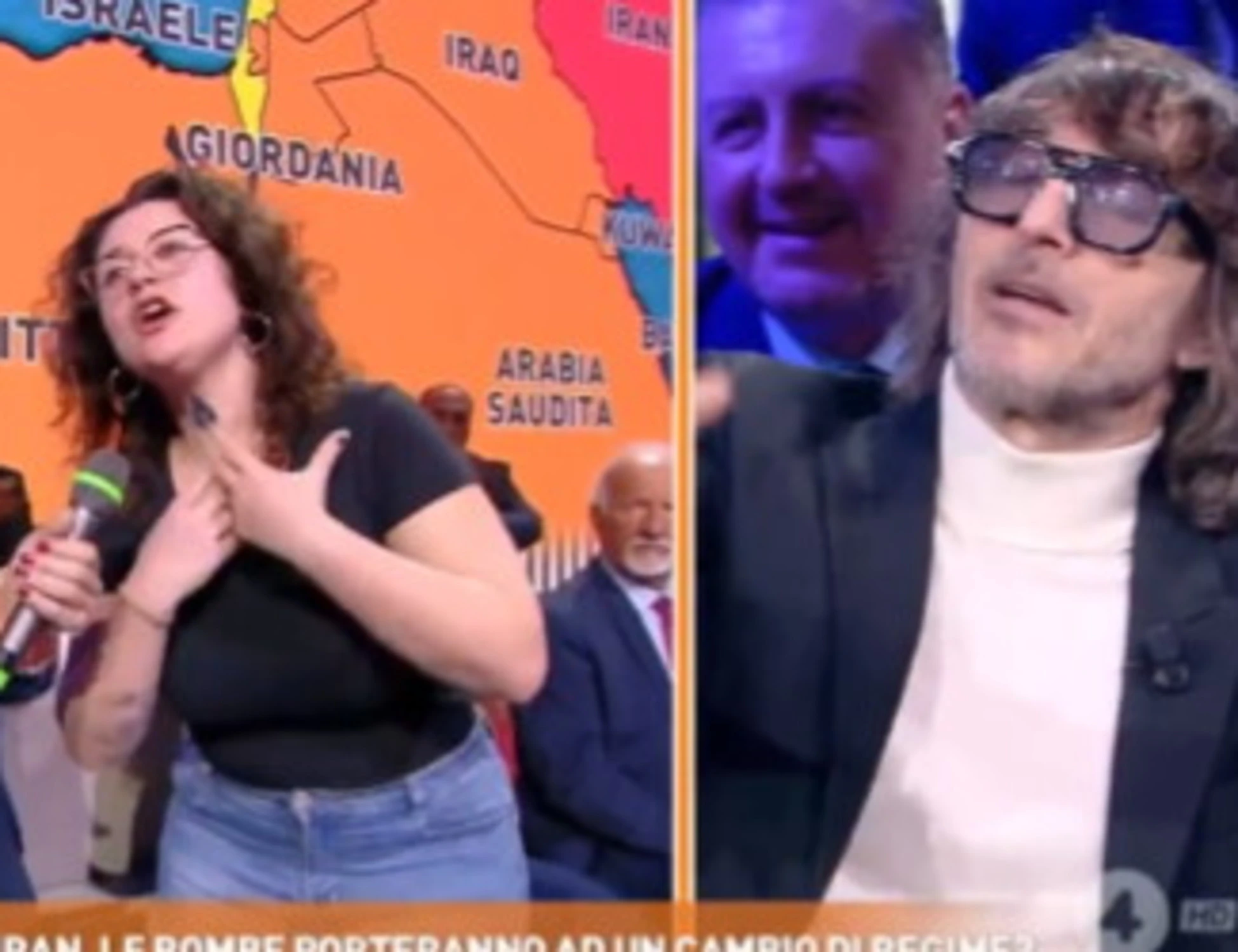 Cruciani travolge l'attivista rossa Francesca: "Lei si è mai incatenata?"