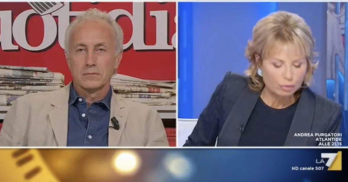 Otto e Mezzo, il lapsus di Lilli Gruber: nave Gregoretti? Non proprio: "sfregio" a Salvini, Travaglio se la ride