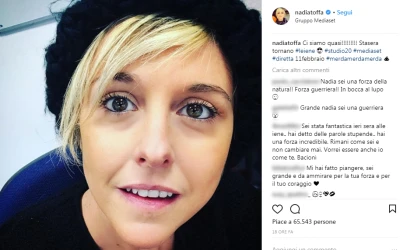 Nadia Toffa, la foto di quando aveva 22 anni e la dedica struggente