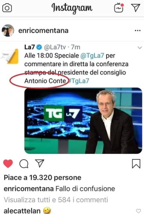 Enrico Mentana, lo spiacevole incidente prima della diretta speciale su Conte: "Fallo di confusione"