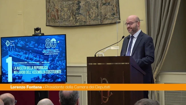 Fontana "Assemblea costituente fu il segno della rinascita del Paese"