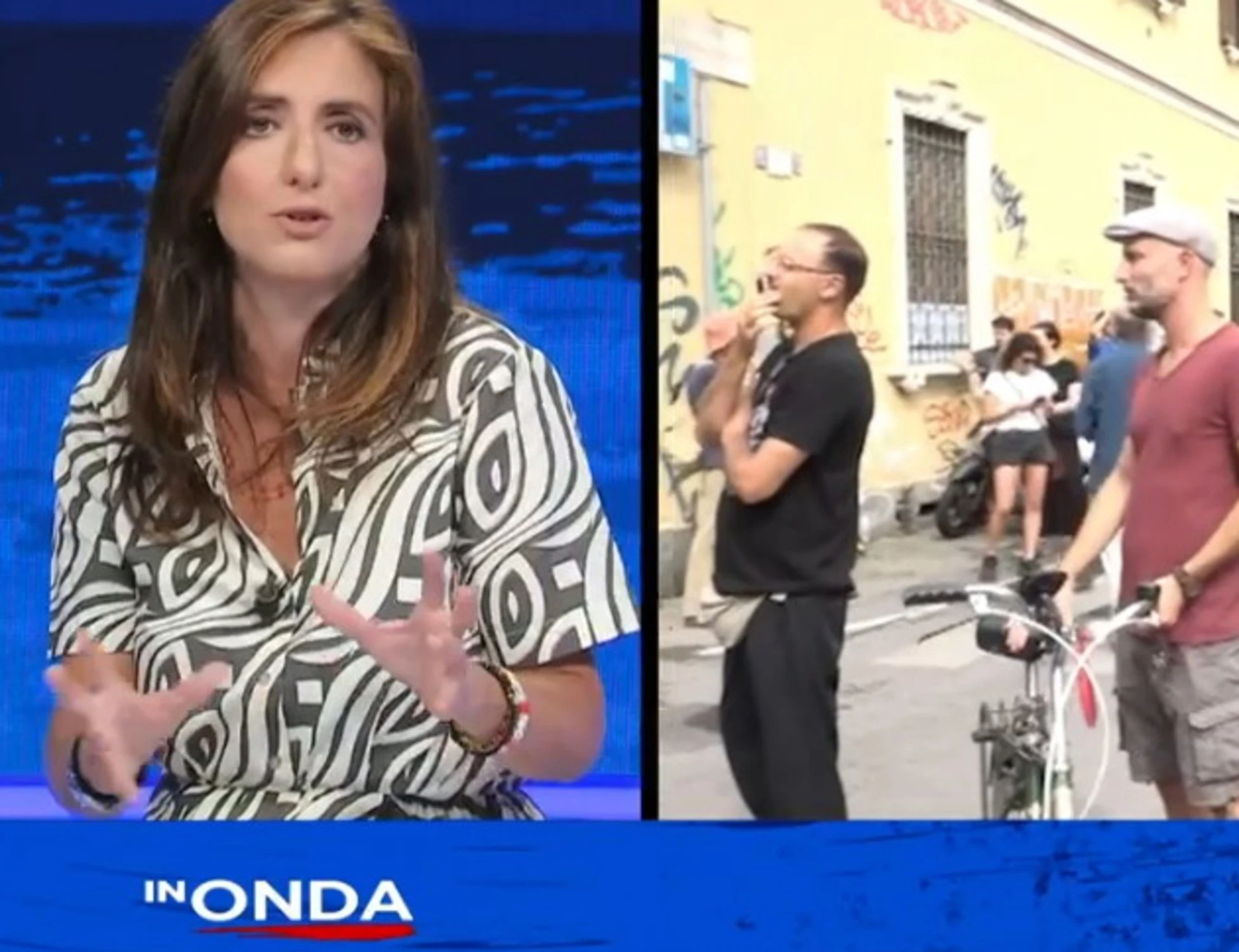 In Onda, Leoncavallo come Gaza: così attaccano Giorgia Meloni