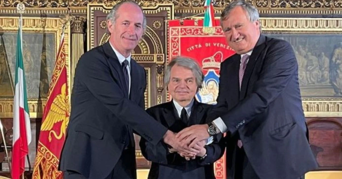 Venezia capitale della sostenibilità: Brunetta, Zaia e Brugnaro, "un nuovo Rinascimento"