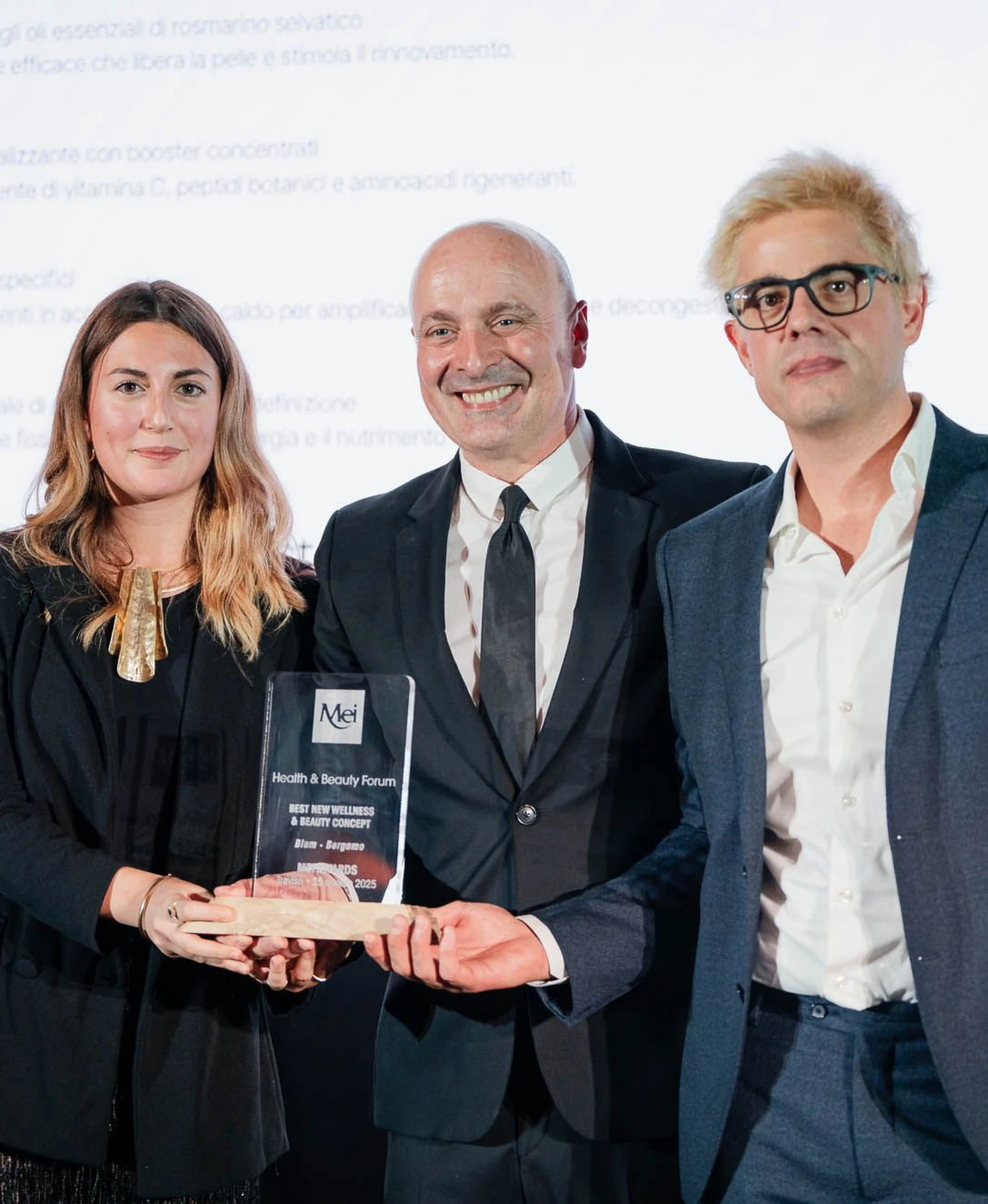 Blum, la realtà bergamasca premiata ai MEI Awards 2025 insieme ai più prestigiosi nomi nel mondo dell'ospitalità e del benessere